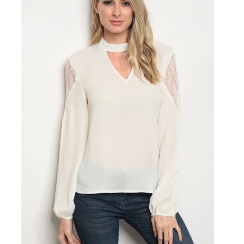 🚚 New loveriche Beautiful Ivory Blouse